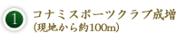 1．コナミスポーツクラブ成増（現地から役100m）